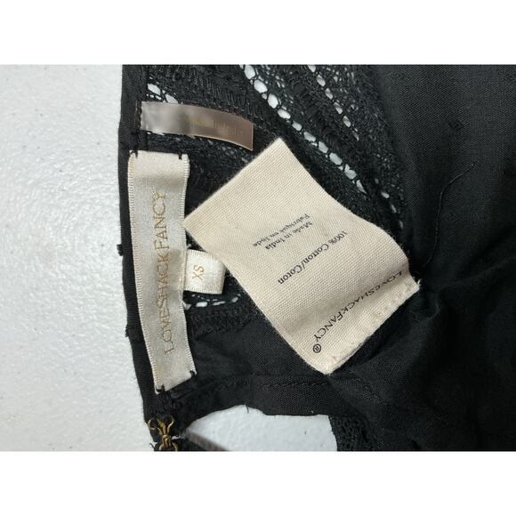 Loveshackfancy 'Natasha' Black Cotton Dress Size XS - Picture 4 of 4